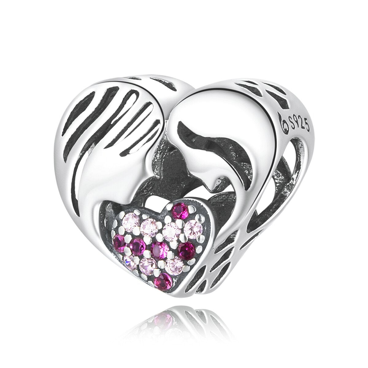 Heart-Shaped Love Affinity Charms-Black Diamonds New York