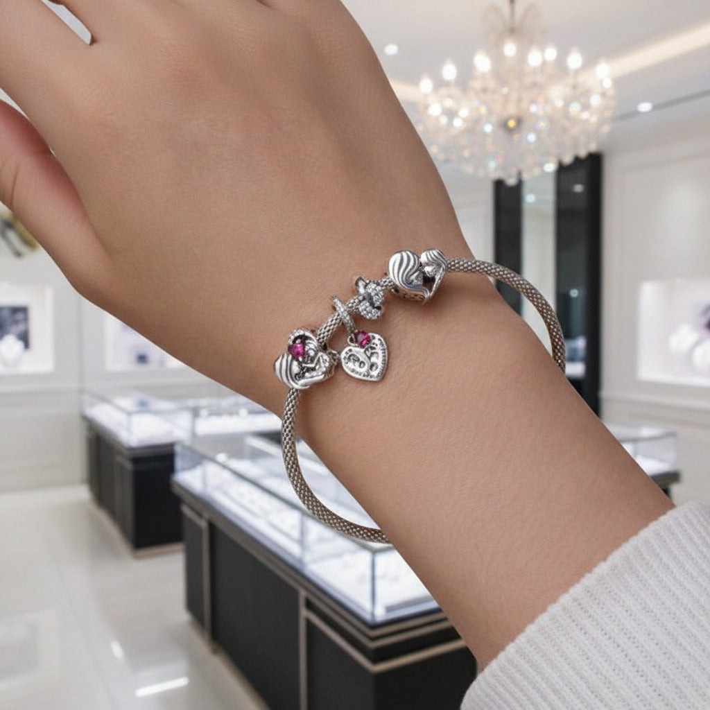 Heart-Shaped Love Affinity Charms-Black Diamonds New York
