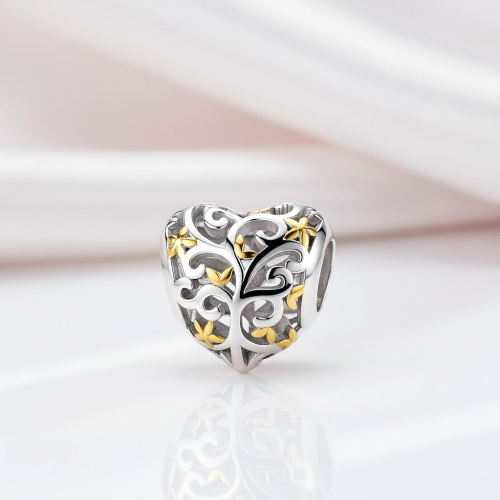 Heart Shaped Diamond Option & Enamel Beads-Black Diamonds New York