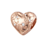 Heart Shaped Diamond & Enamel Beads-Black Diamonds New York