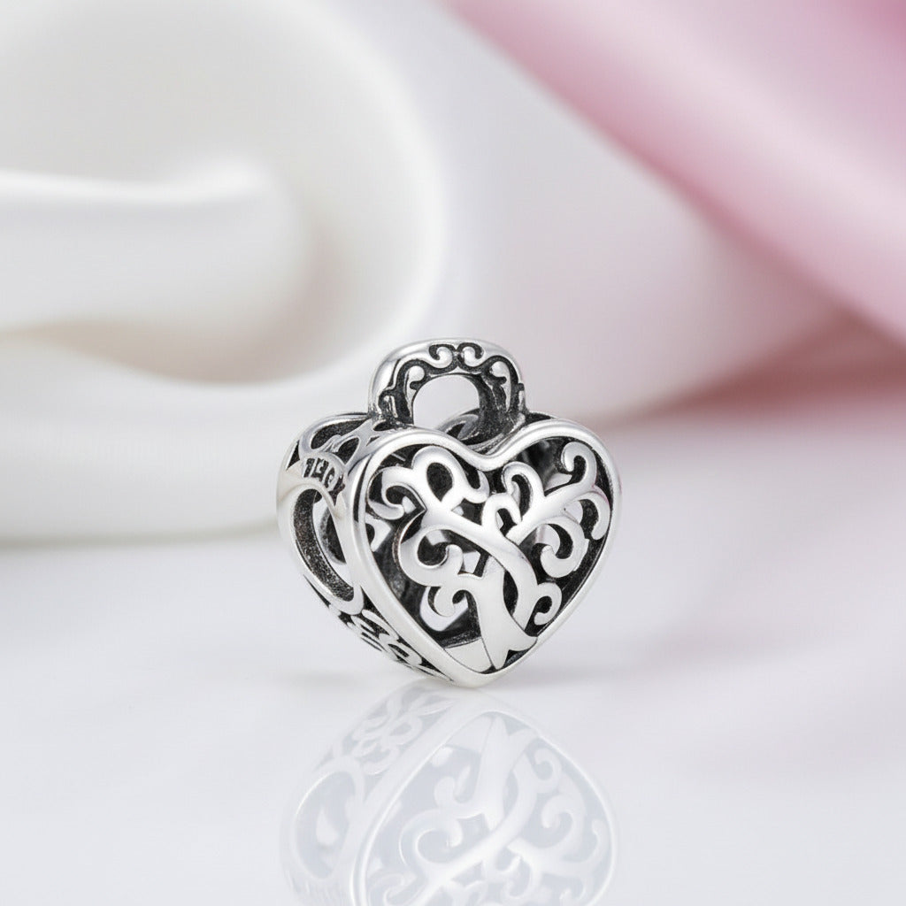 Heart Shaped Diamond Option & Enamel Beads-Black Diamonds New York