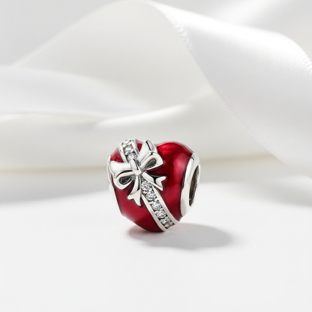 Heart Shaped Diamond Option & Enamel Beads-Black Diamonds New York