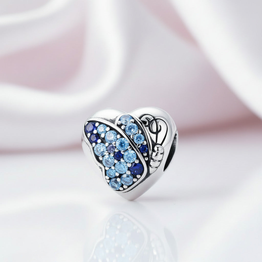 Heart Shaped Diamond Option & Enamel Beads-Black Diamonds New York