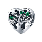 Heart Shaped Diamond & Enamel Beads-Black Diamonds New York