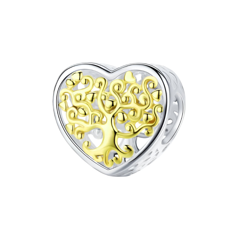 Heart Shaped Diamond & Enamel Beads-Black Diamonds New York