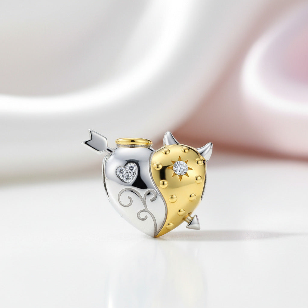 Heart Shaped Diamond Option & Enamel Beads-Black Diamonds New York