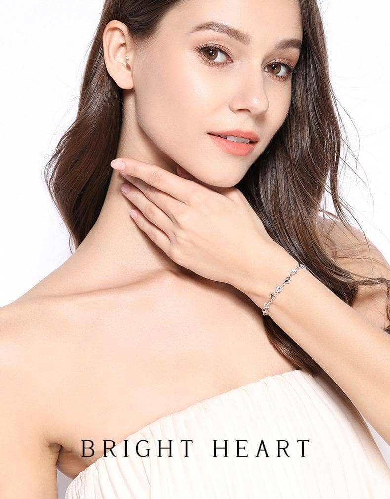 Heart to Heart Romantic Bracelet EVN™ Diamond-Black Diamonds New York