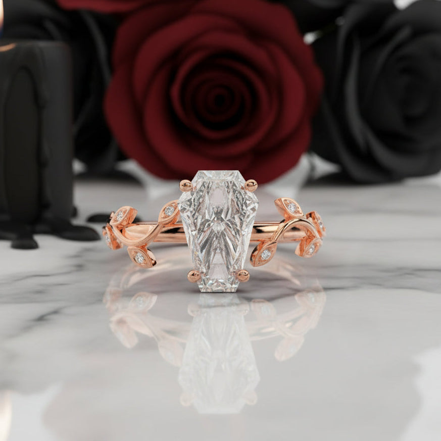 Hell and Back Ring - Limited Coffin Cut Diamond Engagement Ring-Black Diamonds New York