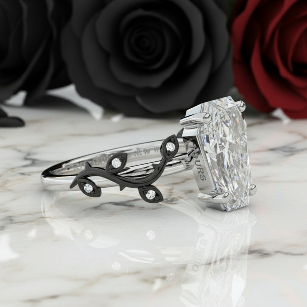 Hell and Back Ring - Limited Coffin Cut Diamond Engagement Ring-Black Diamonds New York