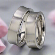 His and Her Wedding Band with Diamond-Black Diamonds New York