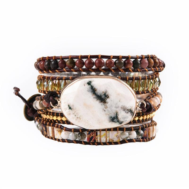 Howlite & Mixed Natural Stones Spiritual Bohemian Bracelet