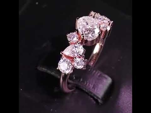 14k Rose Gold Diamond Option Wedding Band