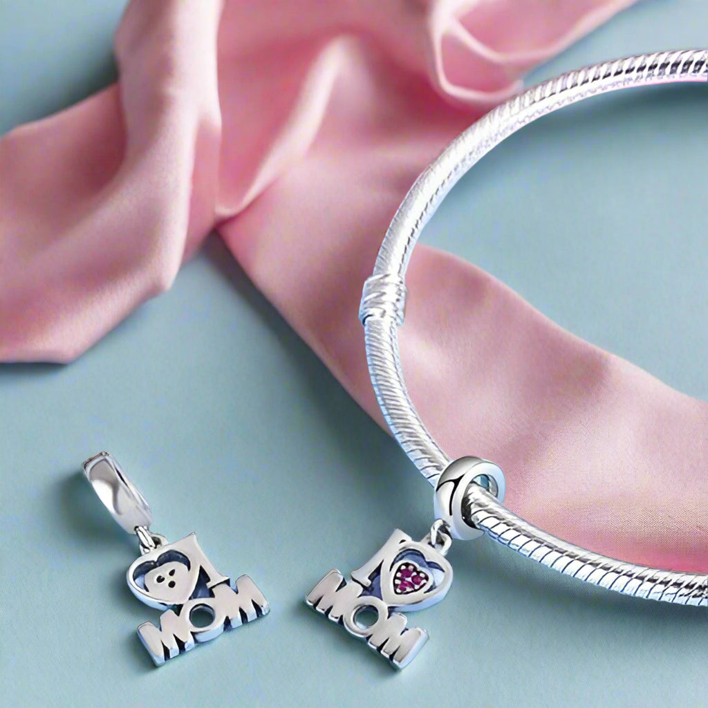 I love Mom Charm-Black Diamonds New York