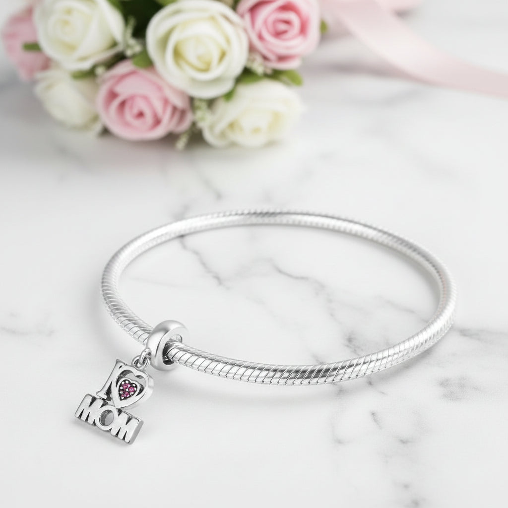 I love Mom Charm-Black Diamonds New York