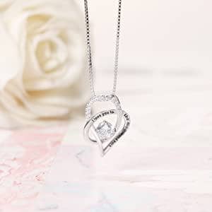 I Love You to The Moon and Back EVN Stone Heart Necklace-Black Diamonds New York