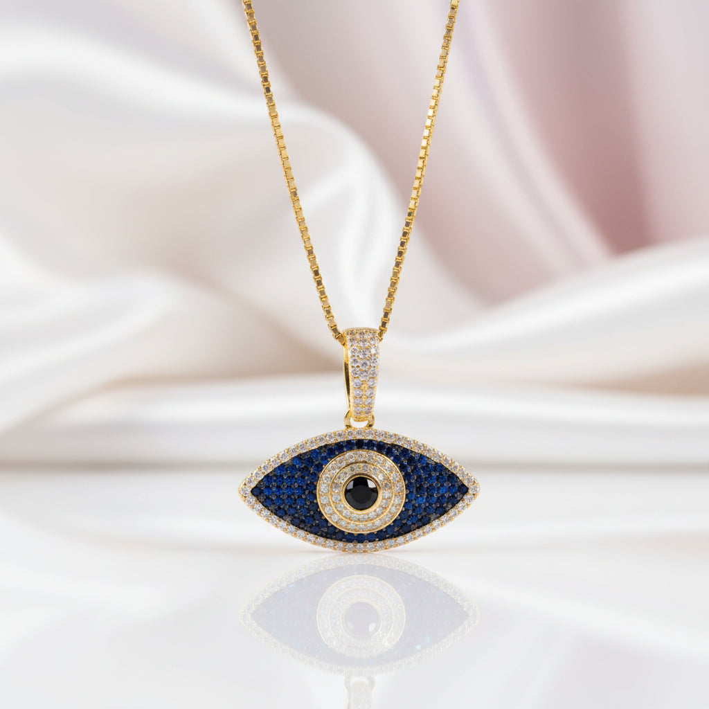 Iced Diamond Option Pendant Hip Hop Necklace-Black Diamonds New York