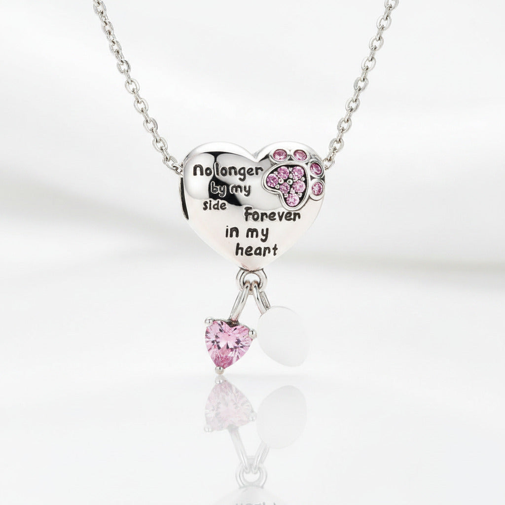 Infinite Love Heart & Paw Beads-Black Diamonds New York