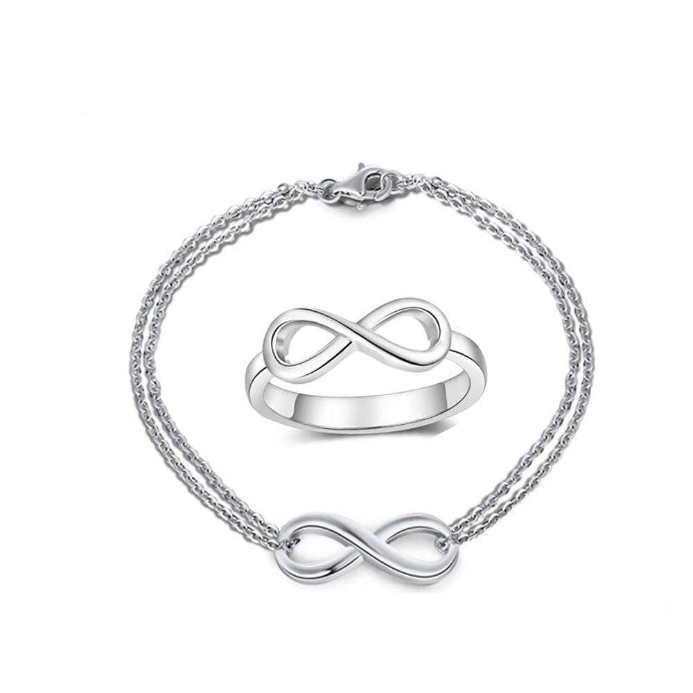 Infinity Love Bracelets Ring-Black Diamonds New York