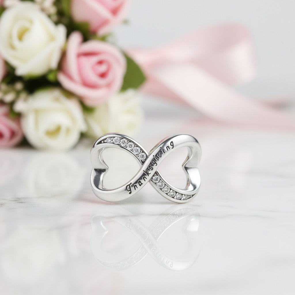 Infinity Love Charm Beads Series-Black Diamonds New York