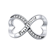 Infinity Love Charm Beads Series-Black Diamonds New York