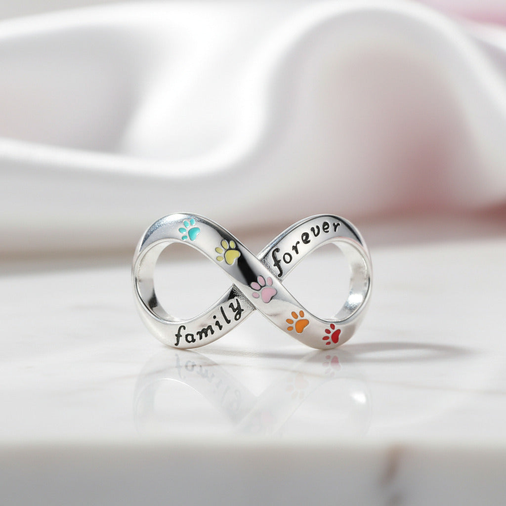 Infinity Love Charm Beads Series-Black Diamonds New York