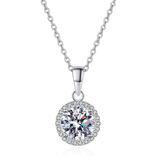 Inlaid 1ct Diamond Clavicle Chain Necklace-Black Diamonds New York
