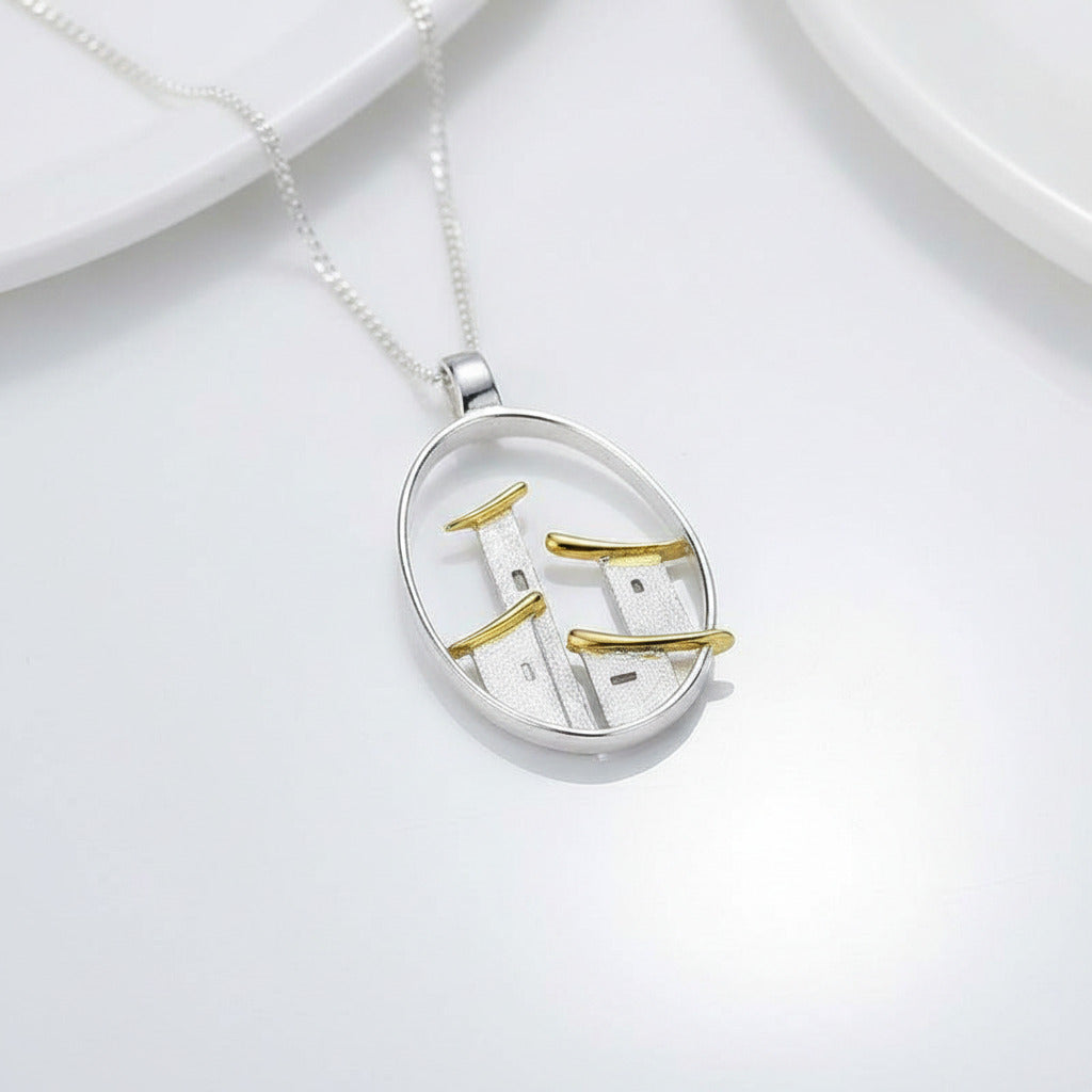Jiangnan Town Pendant-Black Diamonds New York