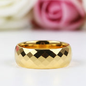 Korean Style Hip-Hop Golden Tungsten Carbide-Black Diamonds New York