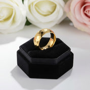 Korean Style Hip-Hop Golden Tungsten Carbide-Black Diamonds New York