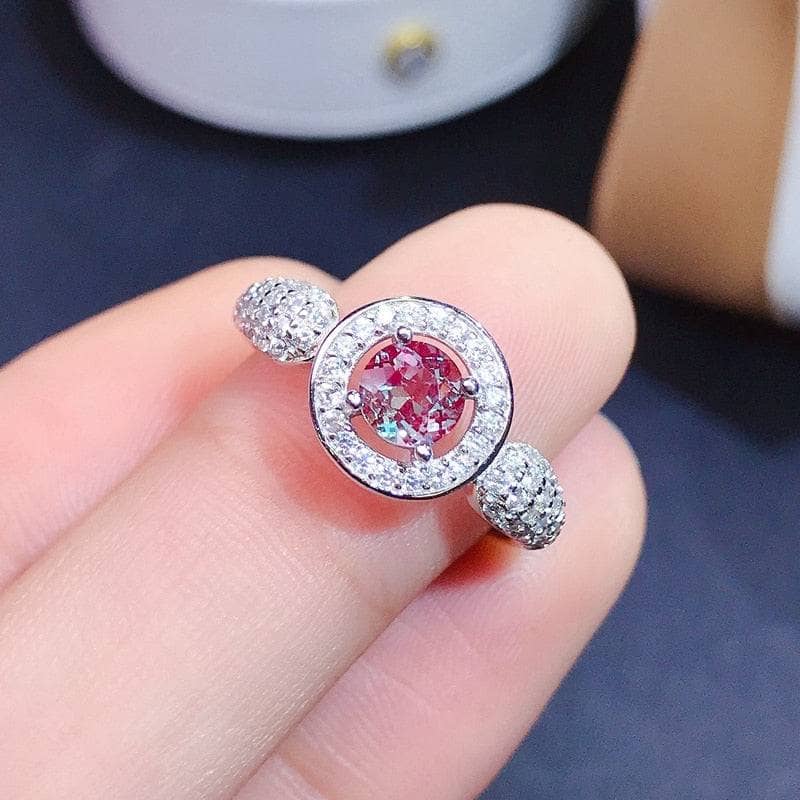Lab Alexandrite Engagement Ring-Black Diamonds New York