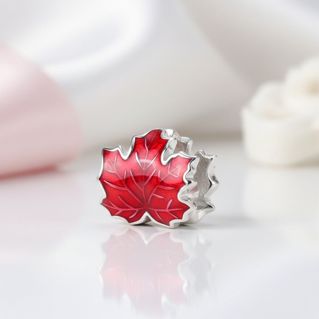Lady Bug & Heart Red Charms Beads-Black Diamonds New York