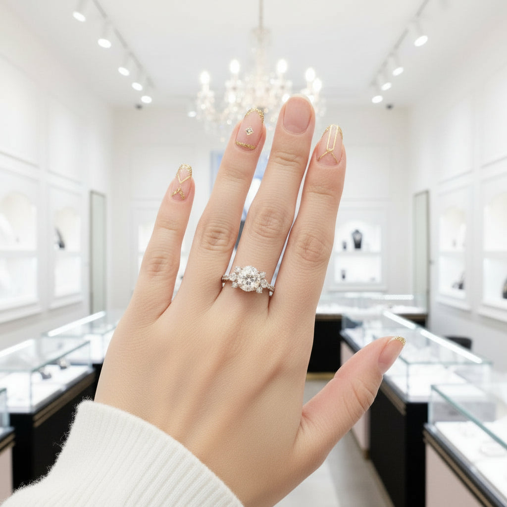 Light Yellow Diamond Option Rose Gold Ring-Black Diamonds New York
