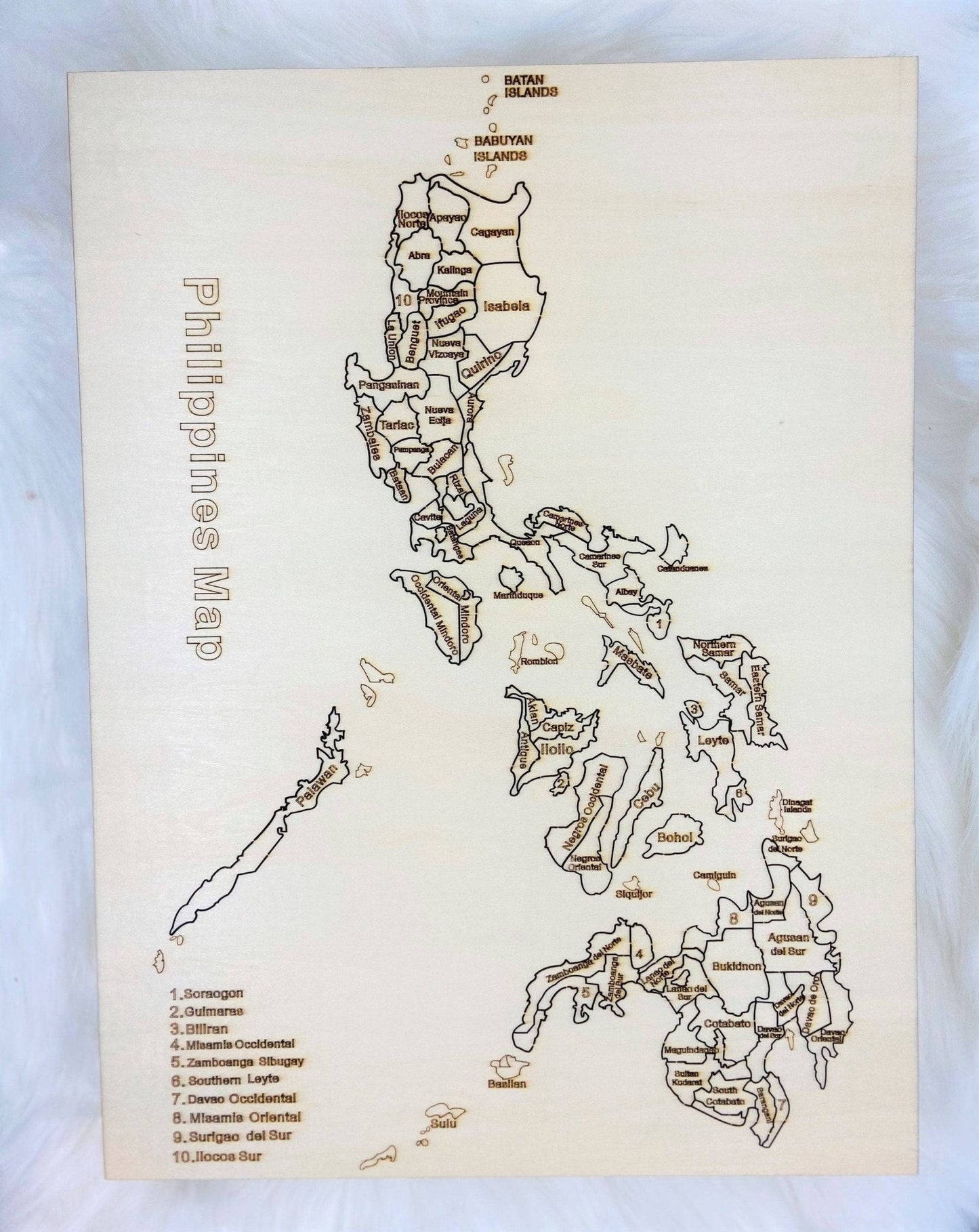 Limited Philippines Map Puzzle-Black Diamonds New York