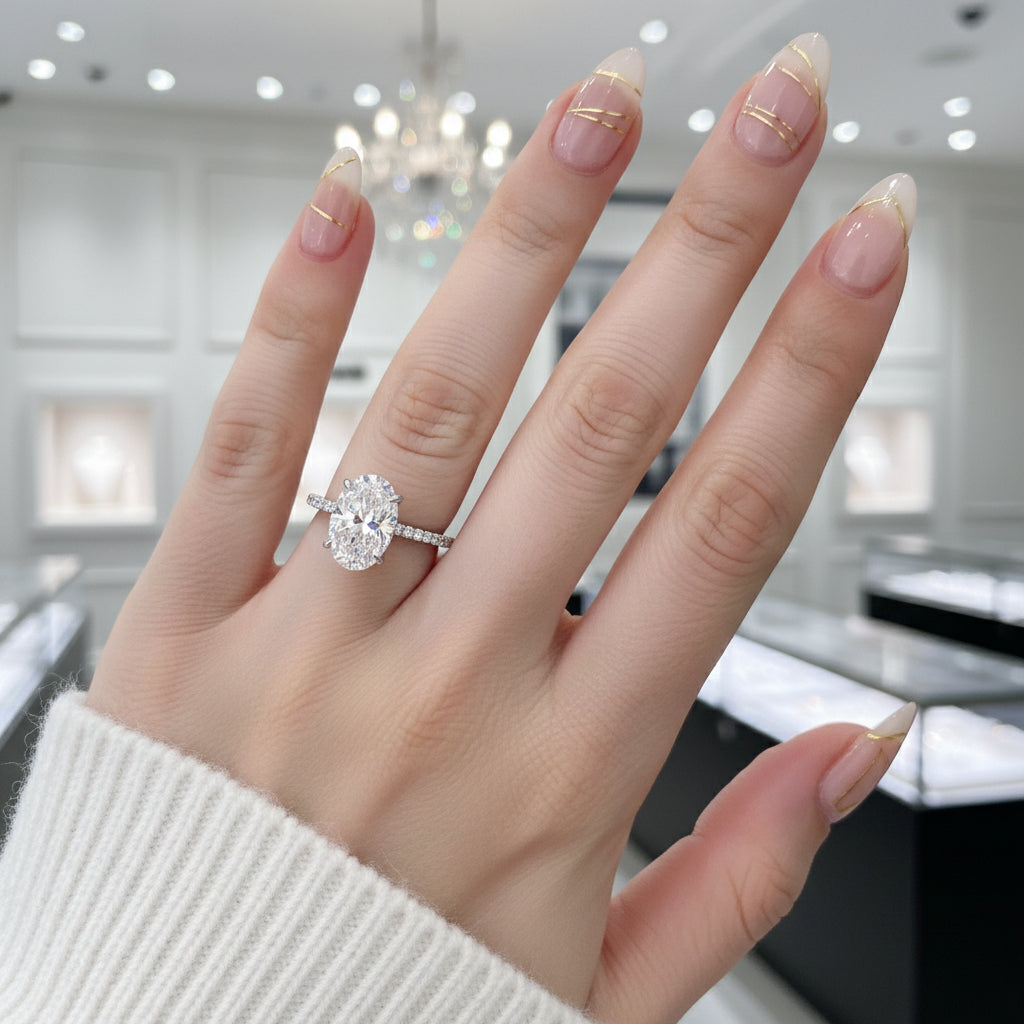 Oval Cut Pink Sapphire Wedding Ring Set-Black Diamonds New York