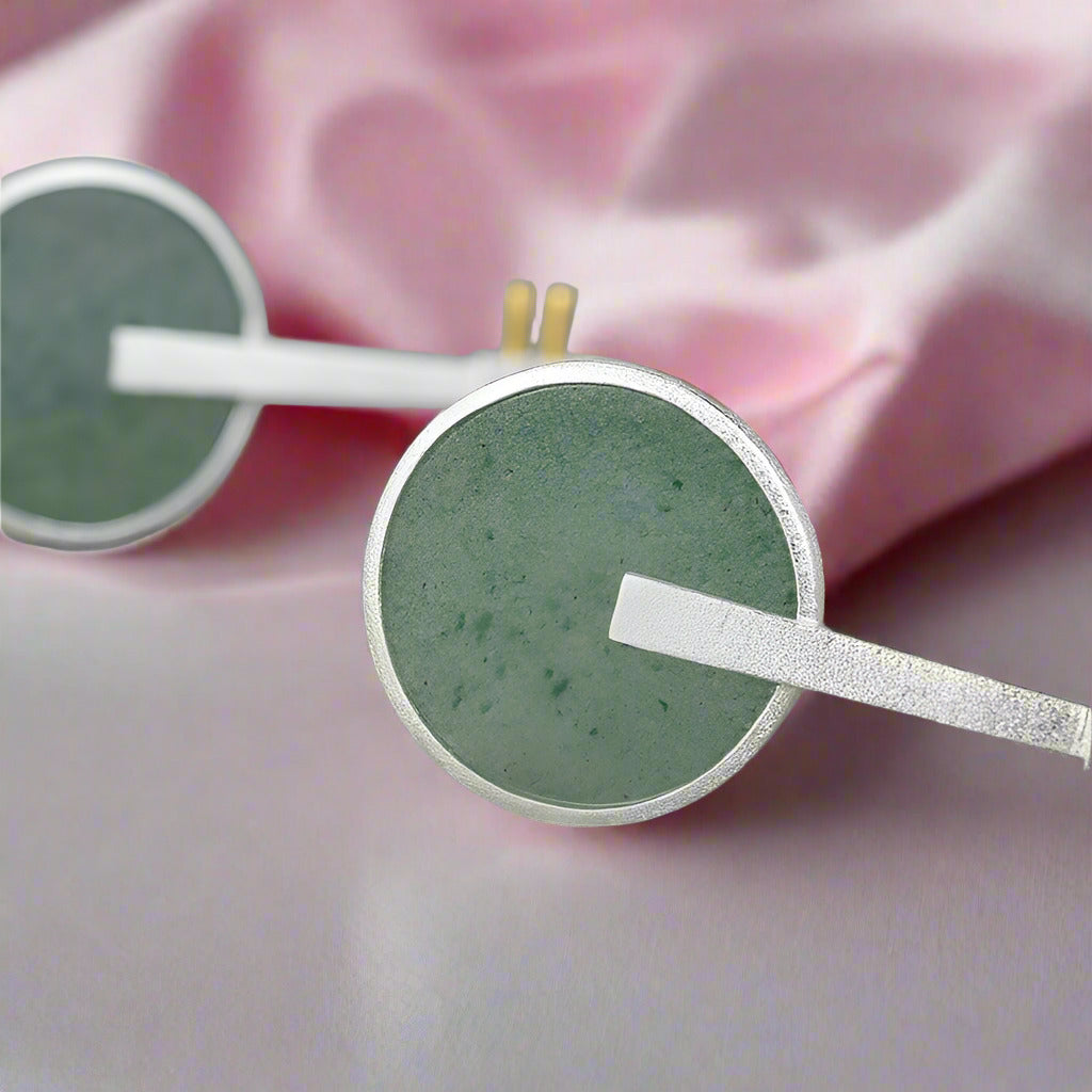 Lute Shape Dangle Earrings-Black Diamonds New York