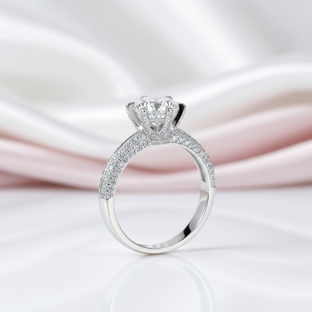 Luxury 1-3ct Diamond Option Wedding Ring-Black Diamonds New York