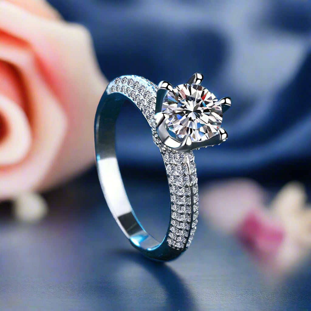 Luxury 1-3ct Diamond Wedding Ring-Black Diamonds New York