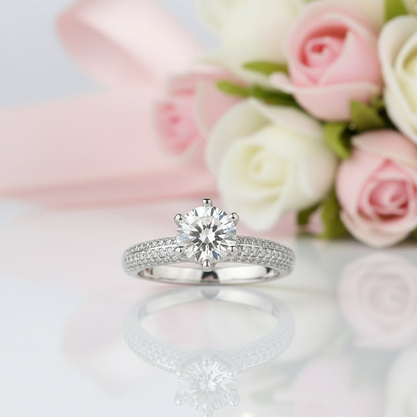 Luxury 1-3ct Diamond Wedding Ring-Black Diamonds New York