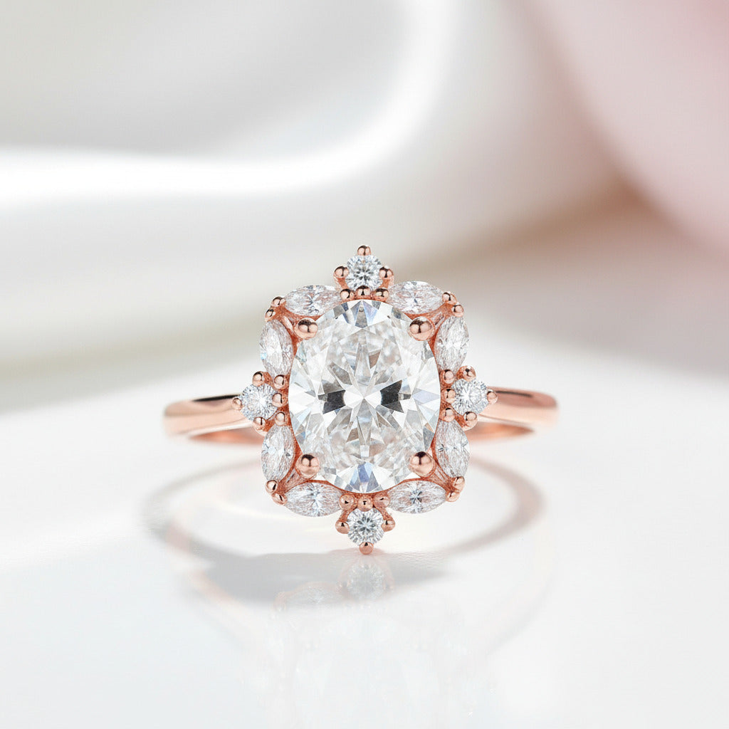 Luxury 2CT Diamond Option 14k White Gold Ring-Black Diamonds New York
