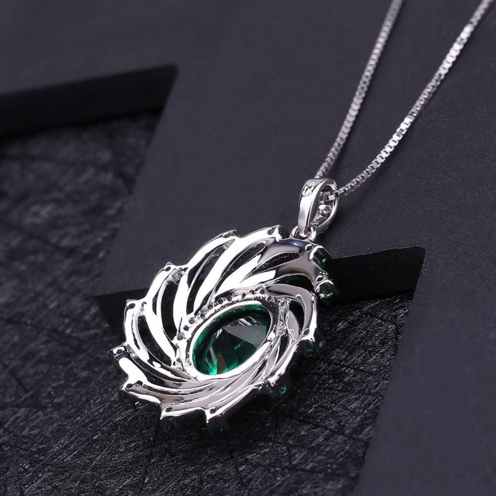 Luxury Nano Emerald Vintage Jewelry Set-Black Diamonds New York