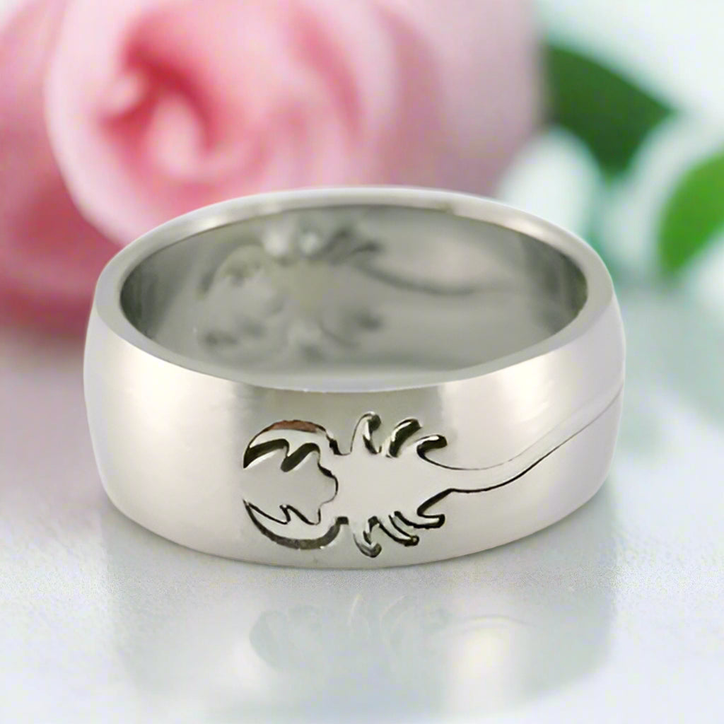 Men's Scorpion Ring Band-Black Diamonds New York