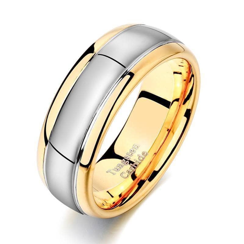 Men's Tungsten Carbide Ring 8mm Wedding Band