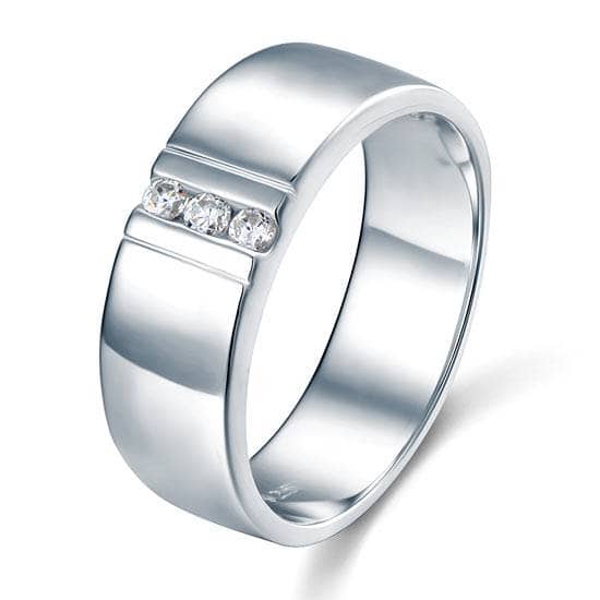 Men's Wedding Band Ring-Black Diamonds New York