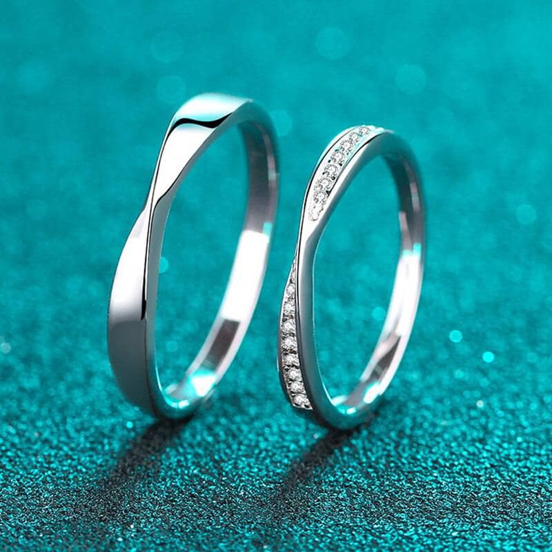 Moissanite Couple Rings by Black Diamonds New York
