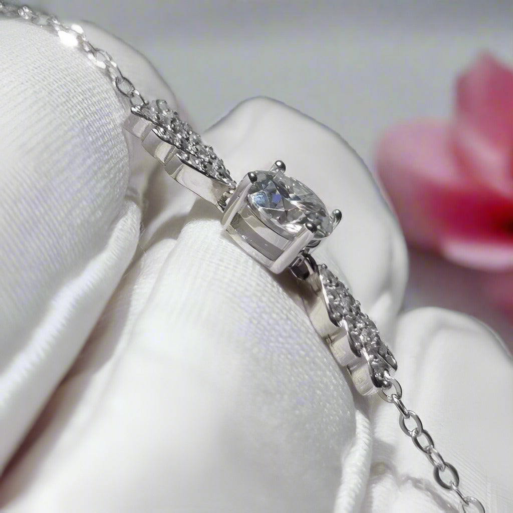 Diamond Cupid's Arrow Wedding Bracelet-Black Diamonds New York