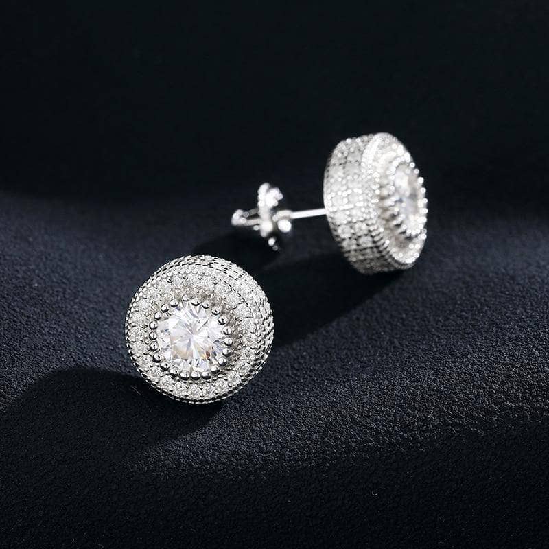 Moissanite Diamond Earrings-Black Diamonds New York