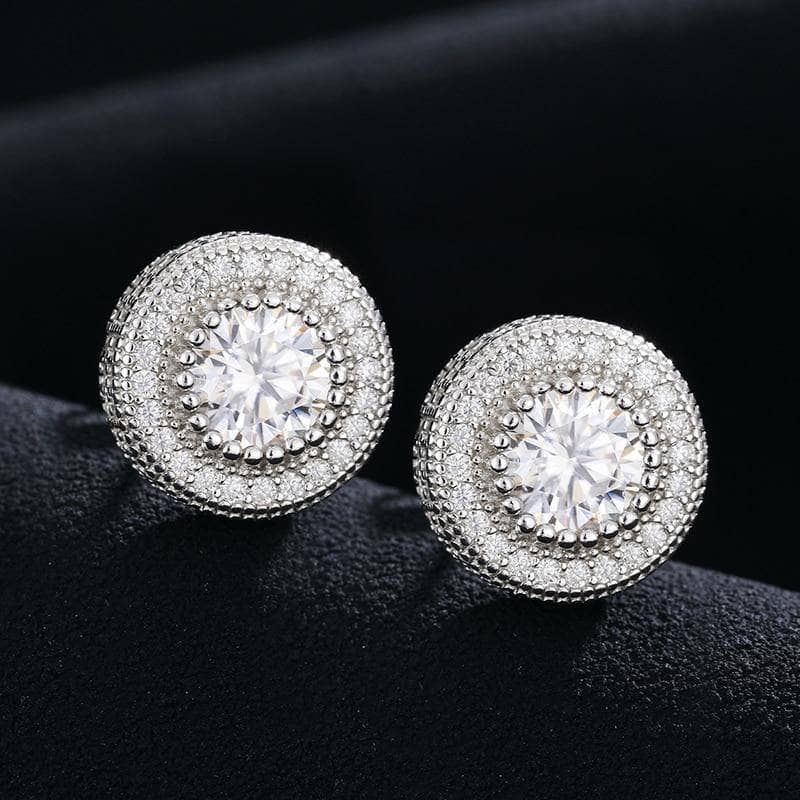 Moissanite Diamond Earrings-Black Diamonds New York