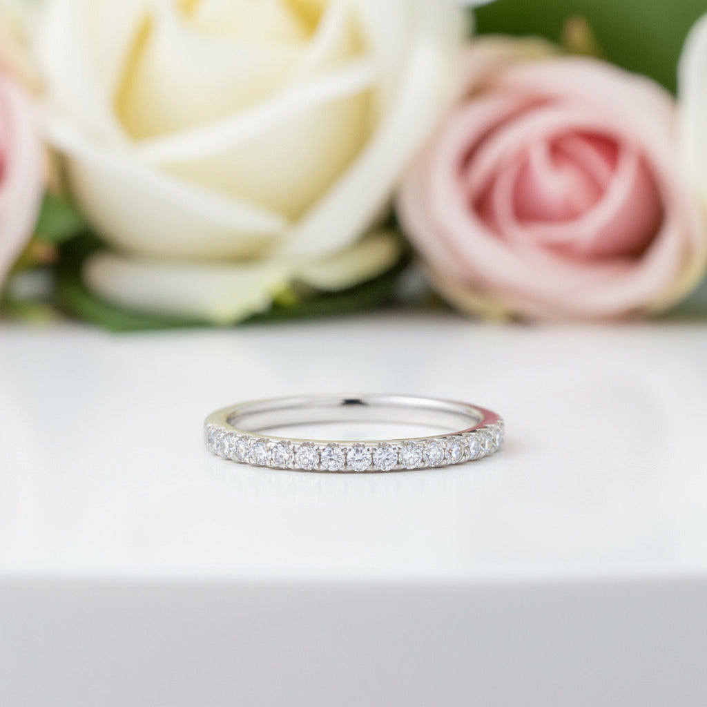 Diamond Engagement Anniversary Band Ring-Black Diamonds New York