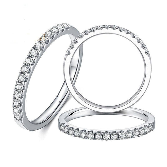 Diamond Engagement Anniversary Band Ring-Black Diamonds New York