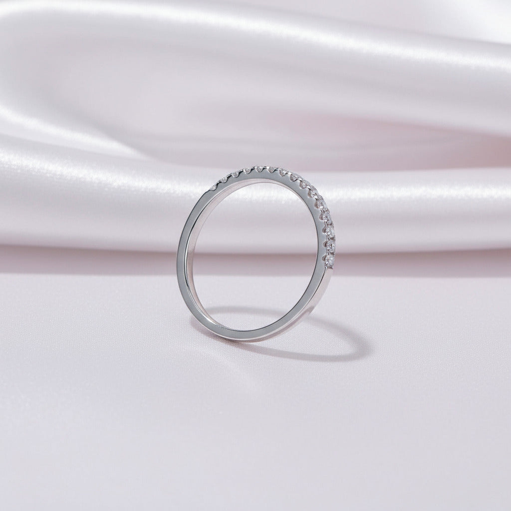 Diamond Engagement Anniversary Band Ring-Black Diamonds New York